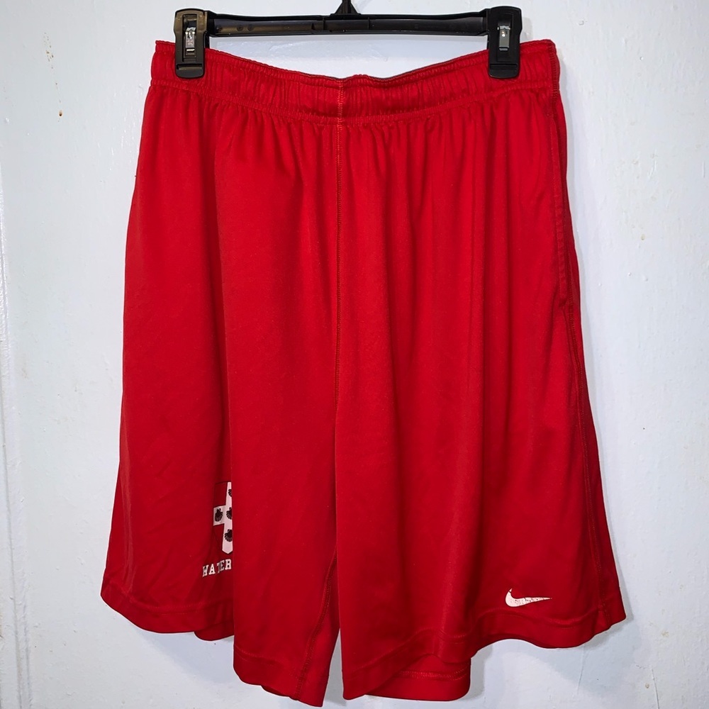 Nike Water Polo Shorts Dri Fit Red Shorts Size L - Picture 2 of 8
